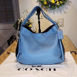 Coach 1941 Bandit 39 86760 Steal Blue Leather Hobo Bag